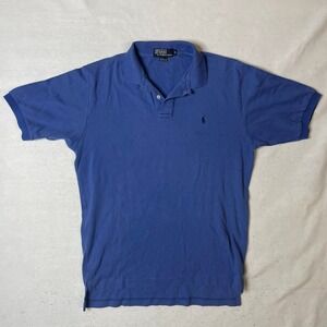 Polo by Ralph Lauren Polo Shirt Mens Medium Blue Cotton Classic‎ Fit Casual